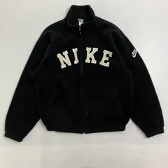 ◆ NIKE ナイキ その他アウター 白タグ フリース ジャケット アウター フルジップアップ ナイキロゴ 90s ブラック XLサイズ メンズ 古着