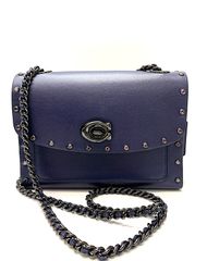COACH コーチ チェーンショルダーバッグ 花柄 ビジュー ブラック Y2K