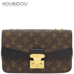 ルイヴィトン LOUIS VUITTON ショルダーバッグ マルソー モノグラムキャンバス モノグラム ゴールド金具 茶 黒 チェーンショルダー  M46126 RFID 【保存袋】【中古】
