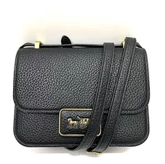 COACH コーチ ミニアリー ショルダーバッグ18  アクセサリーポーチ   ショルダーバッグ 黒 / ブラック 馬車ロゴ