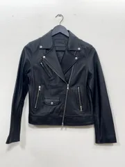 UNITED ARROWS ユナイテッドアローズ 羊革 ライダース ジャケット size38/M/黒 ■■レディースのサムネイル