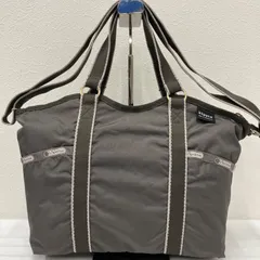 1240　LeSportsac　レスポートサック　 トートバッグ　2way　ショルダーバッグ　 スモールキャリーオールトート　kippis　 キッピス　コラボ　グレーブラウン系　 ナイロン　軽量　レディース
