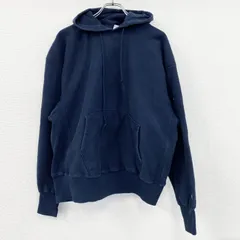 古着 used　00s　Champion　チャンピオン　リバースウィーブ　スウェットパーカー/フーディー　目無し　ネイビー　XLサイズ