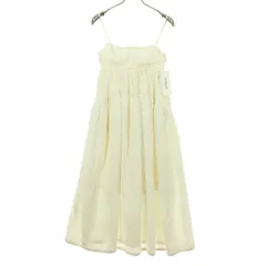 未使用 Lily Brown リリーブラウン キャミワンピース 0 アイボリー ロング丈 レディース 古着