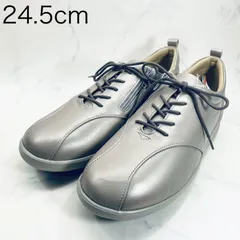 【新品 訳あり】【4E】アトリエ　ゆったりレースアップスニーカー　24.5㎝　ベージュのサムネイル