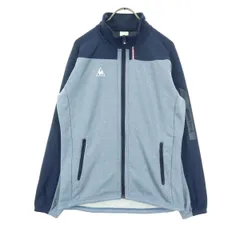 美品 le coq sportif ルコックスポルティフ 長袖 ジップアップ トラックジャケット O ネイビー メンズ 古着