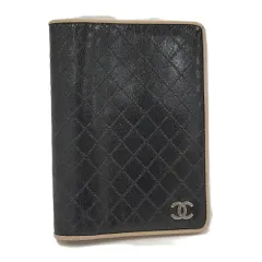 CHANEL 手帳カバー レザー ブラック