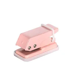 【ピンク】穴あけパンチ 1穴 単穴 文具 事務用品 文房具 6mm ミニサイズ 小型 コンパクト 紙用 携帯 持ち運び かわいい シンプル