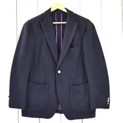 JUNKO SHIMADA 伊製生地 2つボタン シングル ジャケット A4 / M ダークネイビー 袖口3つ釦 背抜き 秋冬対応 G202J575-0 / 6TC050 【送料無料】【中古】【メンズビジネス】202603のサムネイル