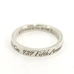 TIFFANY&Co. ノーツ ナロー シルバーリング 約14号 シルバー925 SV925