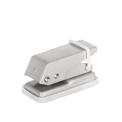 【グレー】穴あけパンチ 1穴 単穴 文具 事務用品 文房具 6mm ミニサイズ 小型 コンパクト 紙用 携帯 持ち運び かわいい シンプル