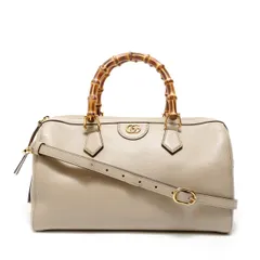GUCCI グッチ ハンドバッグ GG ダイアナ バンブー レザー【中古】