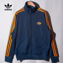 アディダス オリジナルス adidas ORIGINALS ファイヤーバード トラックジャケット L グレーグリーン オレンジ ロゴ刺繍 Firebird ジャージ スポーツウェア Y2K ストリート スポーツミックス 古着 E666