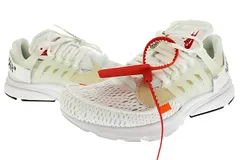 ナイキ NIKE ×OFF-WHITE オフホワイト THE 10 AIR PRESTO White Black Cone ザテン エアプレスト ホワイト ブラック コーン AA3830-100 27 白 黒 ブランド古着ベクトル 中古☆AA★▲■251215