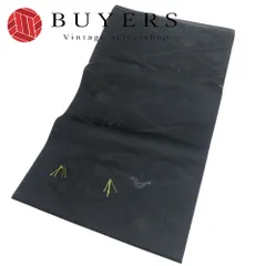 【中古】 名古屋帯 喪服用 九寸 ポリエステル ブラック 名古屋仕立て 夏物 リバーシブル 和装 呉服 和服 きもの レディース 女性