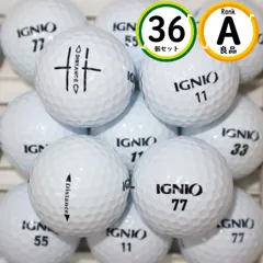 Aランク 3ダース IGNIO 良品 ロストボール イグニオ 送料無料 ゴルフボール sntのサムネイル