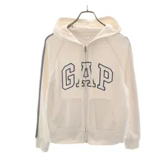 GAP ギャップ 長袖 ジップパーカー M ホワイト メンズ 古着