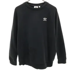 adidas Originals アディダスオリジナルス 長袖 スウェット トレーナー M ブラック メンズ 古着