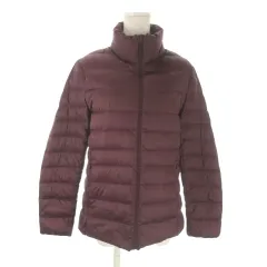 ユニクロ UNIQLO ULTRA LIGHT DOWN ダウンジャケット XL 紫 ボルドー スタンドカラー ポケッタブル /AO8 ■ECD001