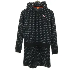 PUMA プーマ 総柄 ゴルフ 長袖 ワンピース M ブラック レディース 古着のサムネイル