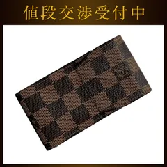 ルイ ヴィトン タバコケース エテュイ シガレット ブラウン ダミエ エベヌ 茶色 N63024 美品 小物入れ ダミエキャンバス 中古 CT4185 LOUIS VUITTONのサムネイル