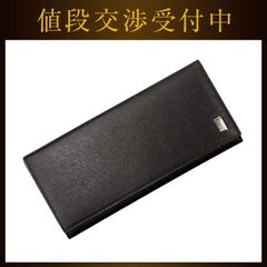 超美品 dunhill ダンヒル 長財布 型押しレザー ブラウン メンズ - メルカリ