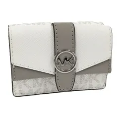 MICHAEL KORS 三つ折り財布 MKシグネチャー ホワイト