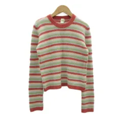 ジェイクルー J.CREW ニット セーター ウール アンゴラ混 S マルチカラー 赤 レッド ボーダー柄 ラウンドネック 長袖 /HO29 ■ECD002のサムネイル