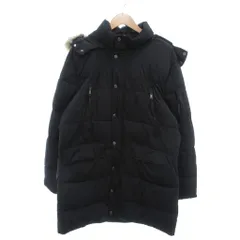 ザラ ZARA 中綿コート フェイクファー フード付き ジップポケット L 黒 ブラック /YJ ■ECE003