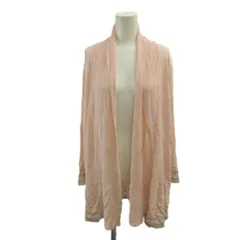 セシオセラ CECI OU CELA カーディガン 長袖 ロング 38 ピンク シルバー色 /XZ ■ECC002