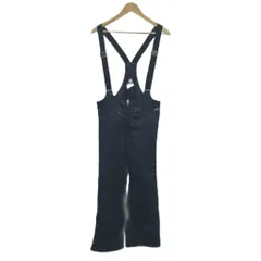 デサント DESCENTE スキー スノボウエア パンツ サロペット 中綿 76 紺 ネイビー 無地 フロントジップ サイドジップ 長ズボン /GR ■ECA003