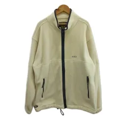 エーグル AIGLE フリースジャケット 上着 ブルゾン L アイボリー 無地 スタンドカラー 長袖 ジップアップ /PP ■ECA003