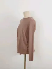 スーピマコットン ラウンド 長袖Tシャツ / 60番手 コットン ストレッチTシャツ 素材の良い長袖Tシャツ