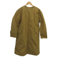 ジョンブル JOHNBULL コート ノーカラーコート M ベージュ 無地 ロング丈 長袖 /KK ■ECA003のサムネイル