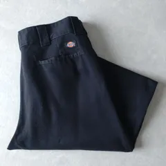 ■古着 Dickies ディッキーズ 874BK ワークパンツ チノ ORIGINAL FIT ブラック 黒 W36L30【D1733】