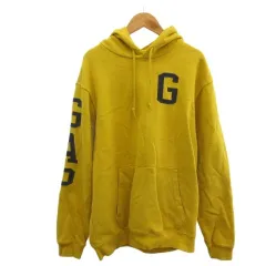 ギャップ GAP パーカー フーディー スウェット S 黄 イエロー 長袖 ロゴプリント 裏起毛 /PP ■ECA003