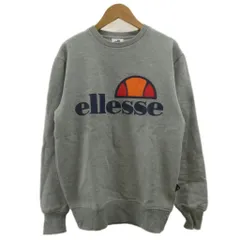 エレッセ ellesse トレーナー スウェット 裏起毛 XS グレー 長袖 ロゴプリント ラウンドネック /PP ■ECA003のサムネイル