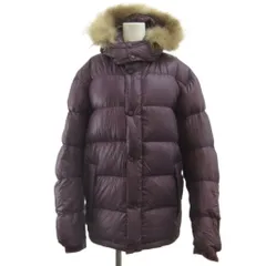 キャンプセブン CAMP7 ダウンジャケット 上着 アウター XL 紫 パープル フード付き ファー付き 長袖 /PP ■ECA003