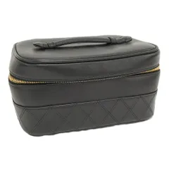 CHANEL バニティバッグ ビコローレ レザー ブラック