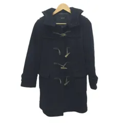 アルアバイル allureville ダッフルコート ウール 2 紺 ネイビー 長袖 フード付き トグルボタン ハーフ ミドル丈 /GR ■ECA003のサムネイル