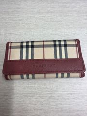 Burberry 長財布 ノバチェック ボルドー - メルカリ