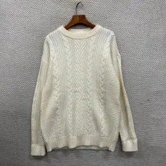 ユニクロ ケーブル ウール ニット M M15104