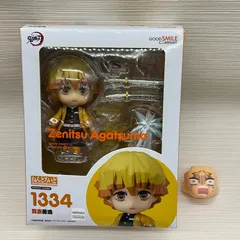 開封品　ねんどろいど 我妻善逸 　鬼滅の刃　ねんどろいどもあ とりかえっこフェイス 鬼滅の刃01　ギャン泣き顔付き　使用感あります　写真にあるもののみバラ売り不可