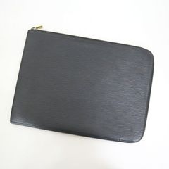 付属品完備】ルイヴィトン エピ ポッシュドキュマン クラッチバッグ 黒 