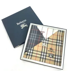 Burberry's バーバリーズ ハンカチ3枚セット  コットン ホースロゴ/ノバチェック   ホワイト/ネイビー/ベージュ  / 240001197719