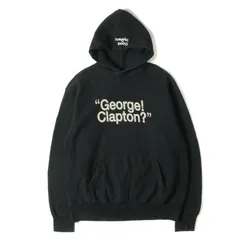 HYSTERIC GLAMOUR ヒステリックグラマー パーカー ブラック 黒 サイズ:XL | 90s George Clapton スウェット パーカー | 長袖 トップス【メンズ】【中古】