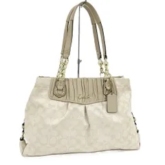 COACH ショルダーバッグ シグネチャー キャンバス アイボリー