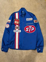 【 70s Racing Jacket 】 レーシングジャケット　サテンジャケット　TALON　ワッペン　パッチ　《 M 》