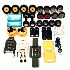 レゴ 正規品 中古 タイヤ(車7台分)・車部品 レゴブロック【管理番号：3456】のサムネイル