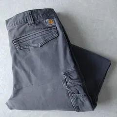 ■古着 Carhartt カーハート ダックカーゴパンツ ワークパンツ RELAXED FIT チャコール W36L30【L5886】